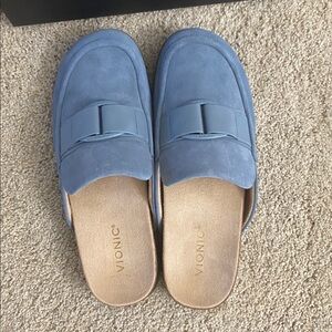Vionic Slate Blue Suede Slip-Ons